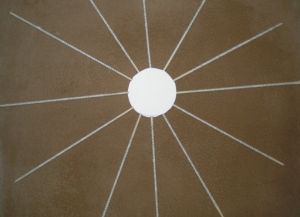 круглая корзина из газетных трубочек2