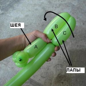 как сделать из шарика собачку5