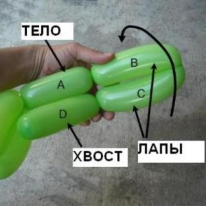 как сделать из шарика собачку7