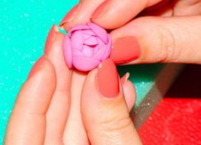 Цветы из холодного фарфора14