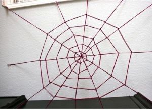 Как сделать паутину своими руками12