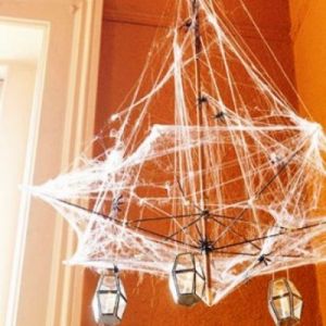 Как сделать паутину своими руками15