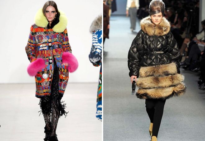 пуховики с мехом 2018