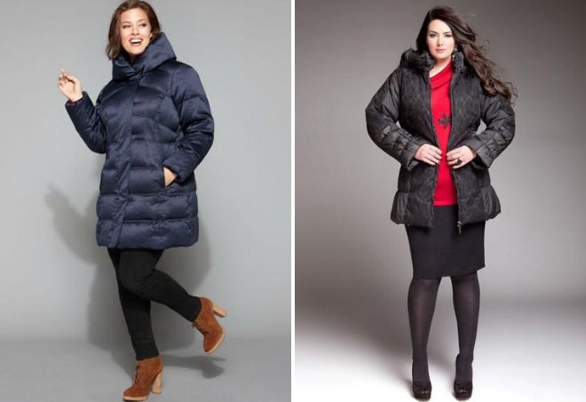 женские зимние пуховики 2017 2018 для полных