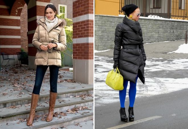 с чем носить пуховик 2018