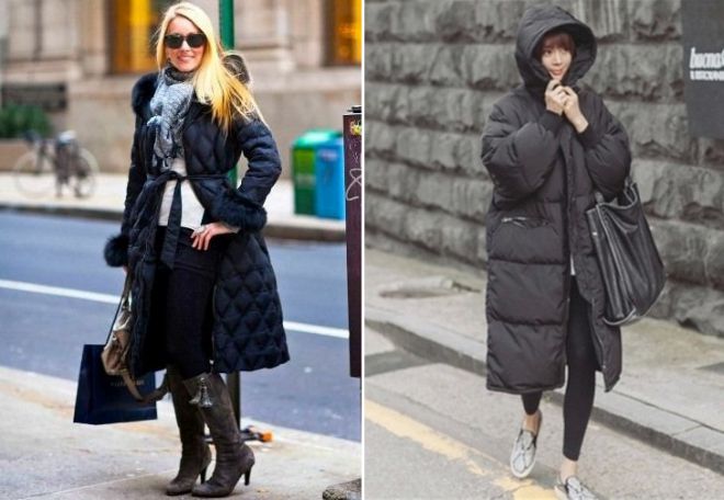длинный пуховики 2018