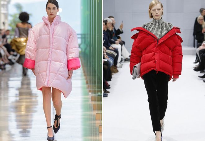 пуховики оверсайз 2018