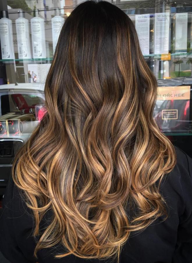 Растяжка цвета на длинные волосы пять Растяжка цвета на длинные волосы пять