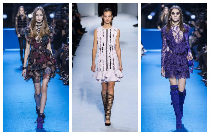 Модные тенденции осень - зима 2016 - 2017, фото из коллекций Elie Saab, Giambattista Valli