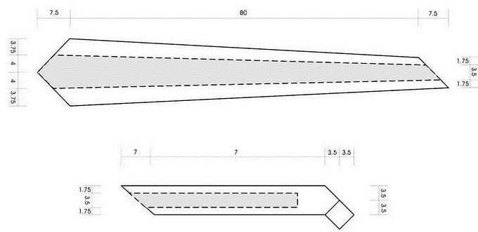 выкройка галстука
