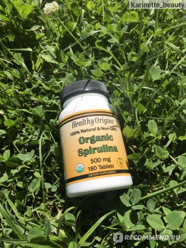 Витамины Healthy Origins Organic Spirulina фото