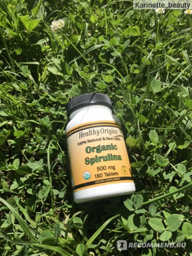 Витамины Healthy Origins Organic Spirulina фото