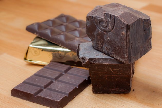 полезные продукты: тёмный шоколад