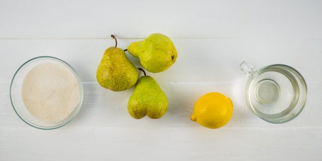 Варенье из груш: ингредиенты