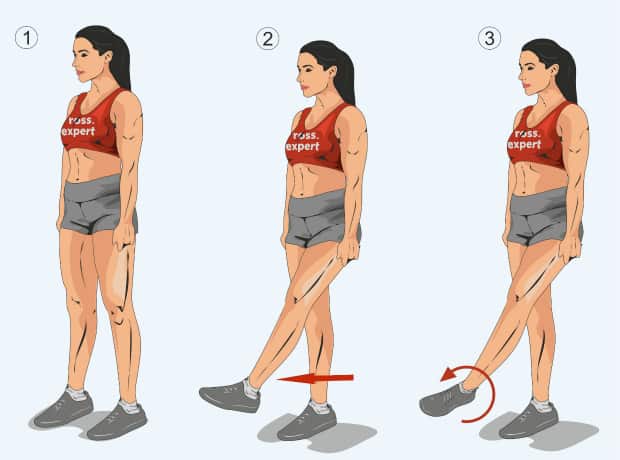 Вращение в голеностопном суставе стоя