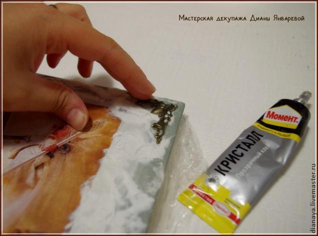 Декор и декупаж классический фотоальбом в необычном оформлении, фото № 11