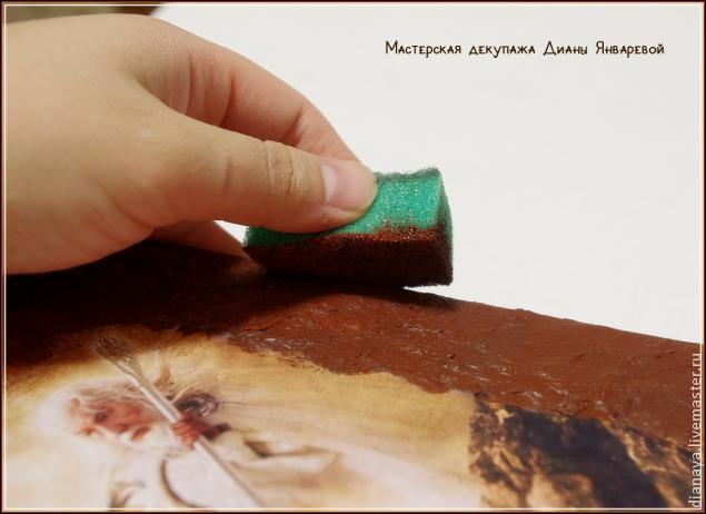 Декор и декупаж классический фотоальбом в необычном оформлении, фото № 14