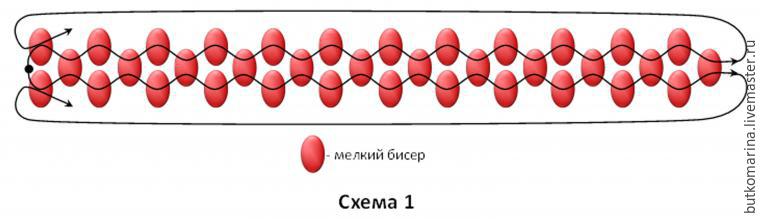 серьги из бисера