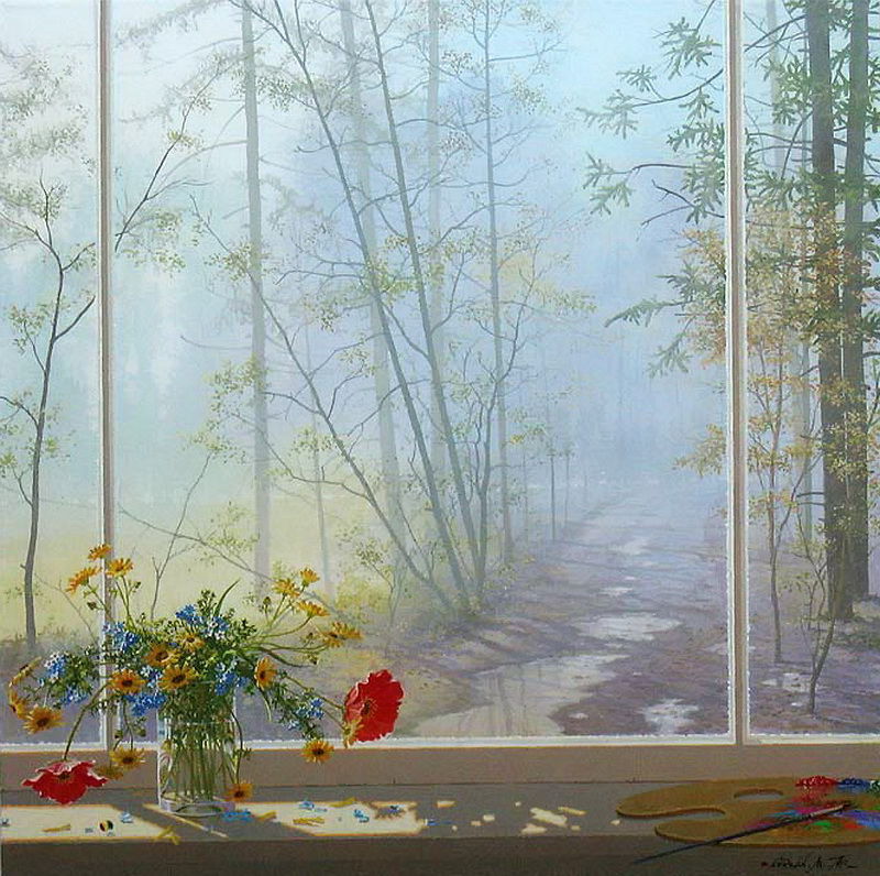 Осень в окнах 30 поэтичных и нежных работ живописцев, фото № 18