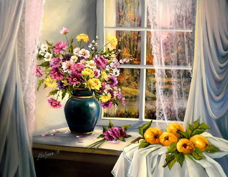 Осень в окнах 30 поэтичных и нежных работ живописцев, фото № 3