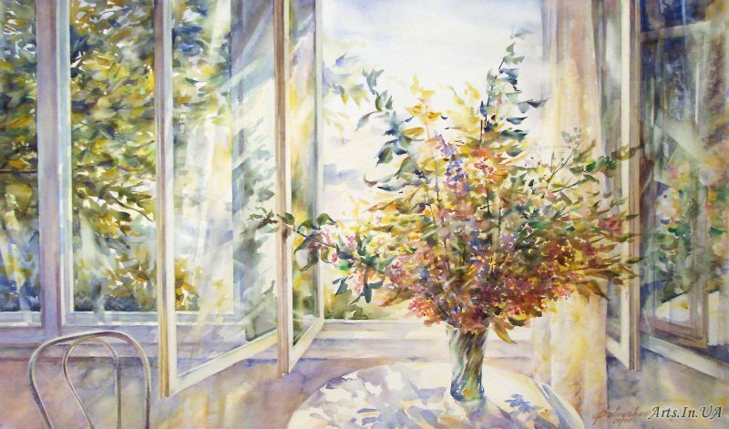 Осень в окнах 30 поэтичных и нежных работ живописцев, фото № 7