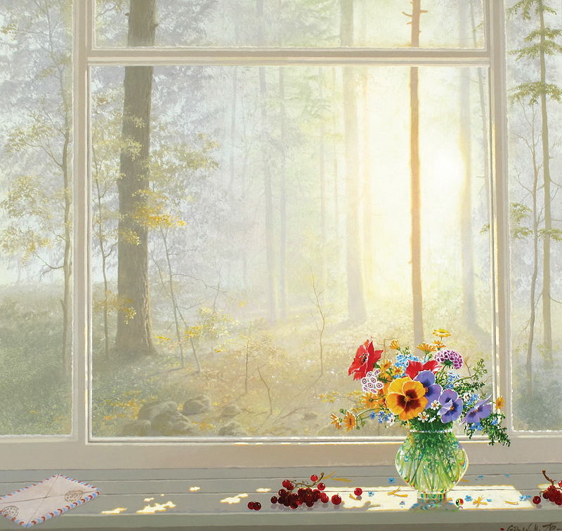 Осень в окнах 30 поэтичных и нежных работ живописцев, фото № 17