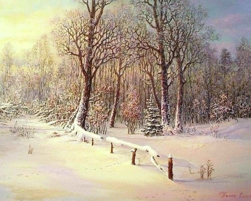 Сказочные зимние пейзажи русских художников, фото № 11