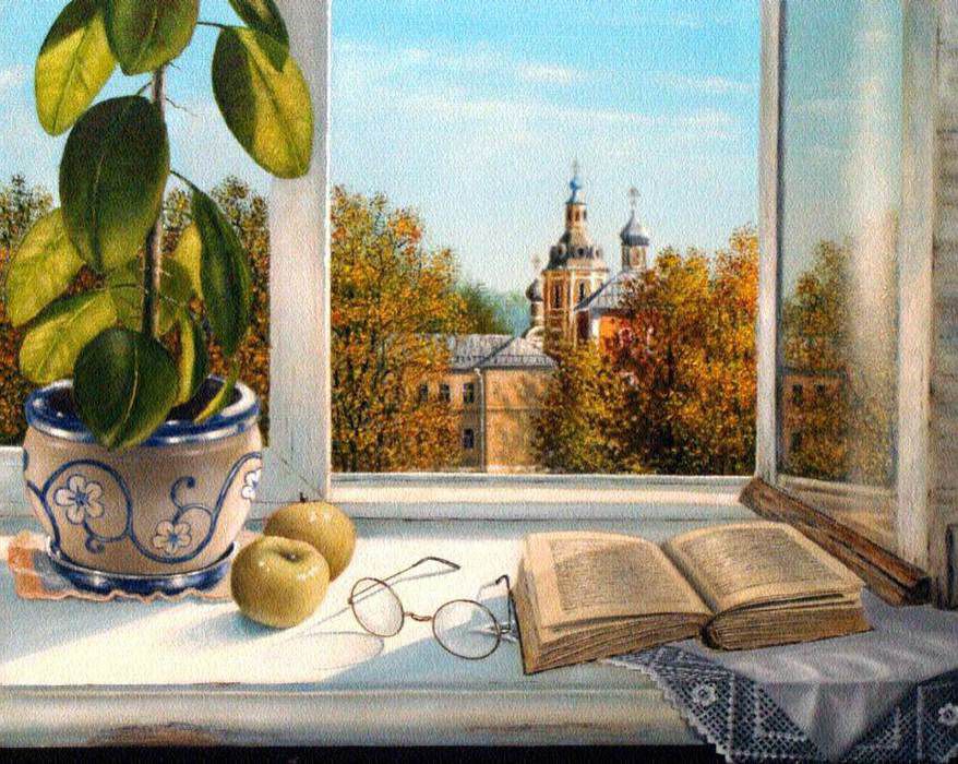 Осень в окнах 30 поэтичных и нежных работ живописцев, фото № 21