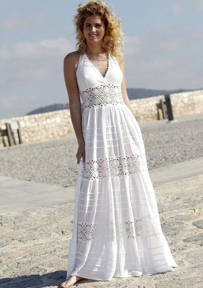 Белое бохо, или Шикарная одежда для королевы летнего пляжа, фото № 55
