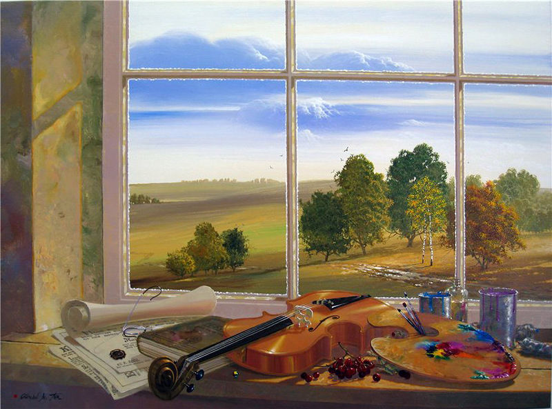 Осень в окнах 30 поэтичных и нежных работ живописцев, фото № 16