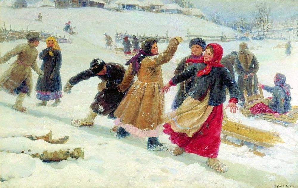 Сказочные зимние пейзажи русских художников, фото № 24