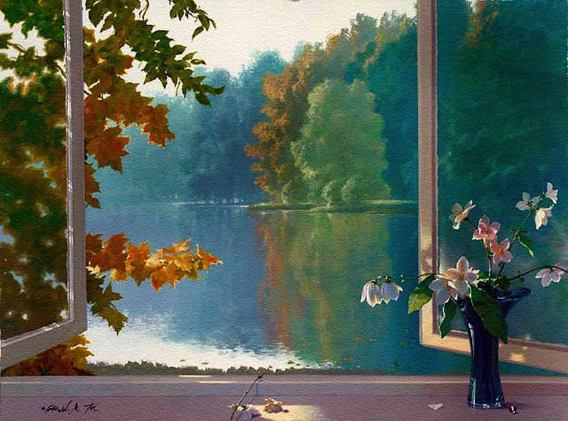 Осень в окнах 30 поэтичных и нежных работ живописцев, фото № 10