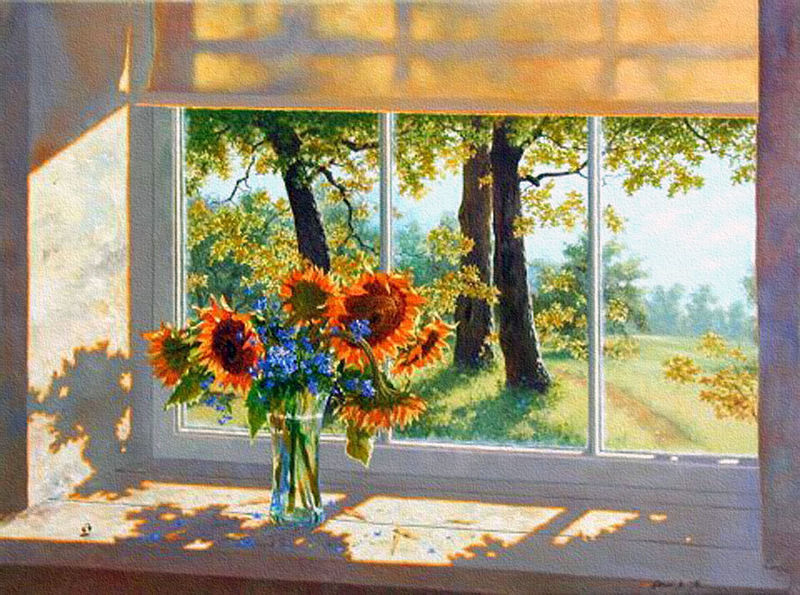 Осень в окнах 30 поэтичных и нежных работ живописцев, фото № 15