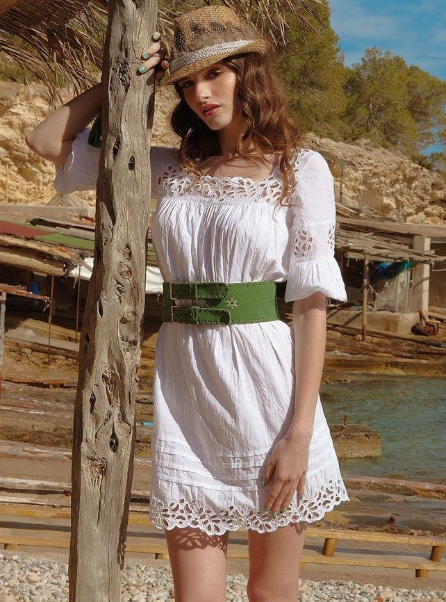 Белое бохо, или Шикарная одежда для королевы летнего пляжа, фото № 6