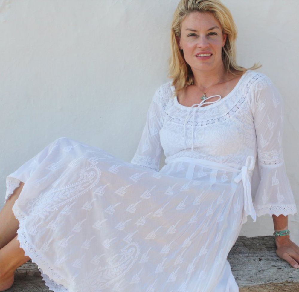 Белое бохо, или Шикарная одежда для королевы летнего пляжа, фото № 67