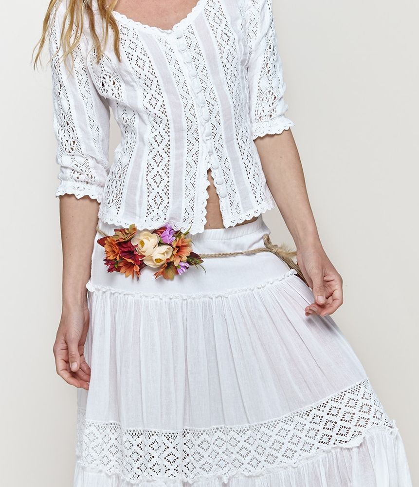 Белое бохо, или Шикарная одежда для королевы летнего пляжа, фото № 88