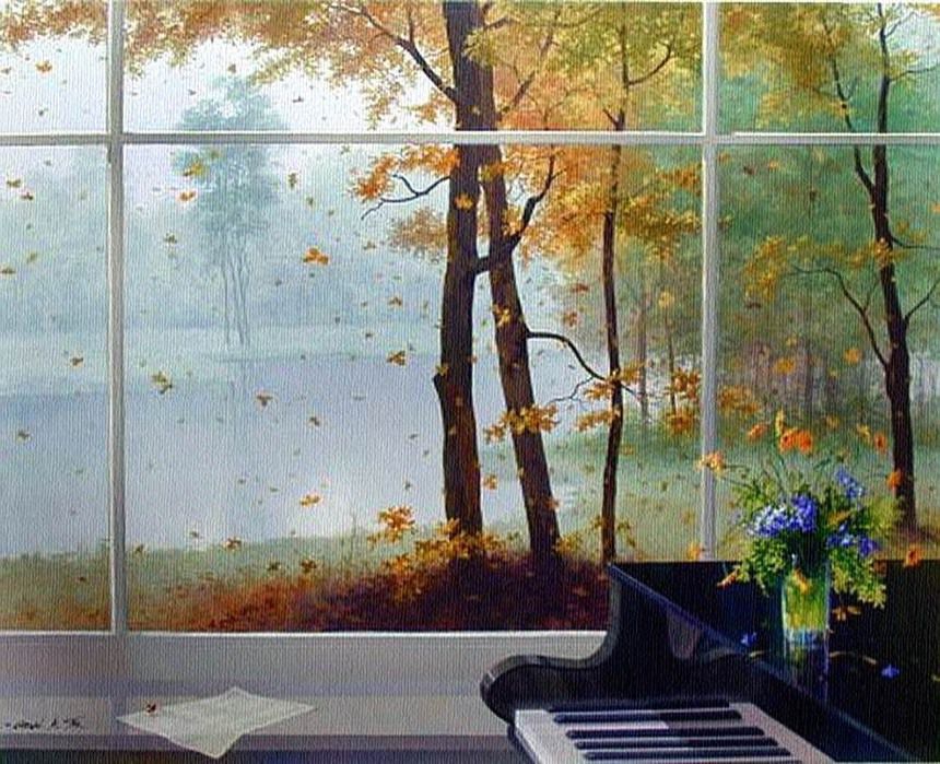 Осень в окнах 30 поэтичных и нежных работ живописцев, фото № 9