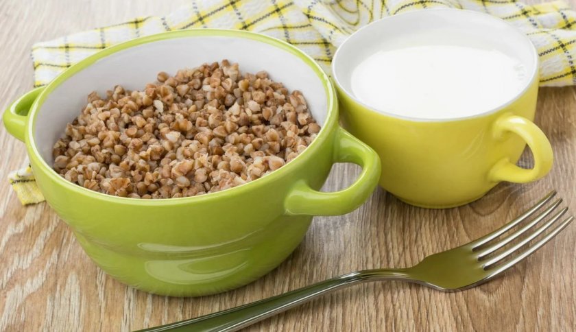 Употребление гречки с кефиром