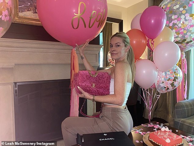 Surprise! Tinsley Mortimer surprised her former RHONY co-star Leah McSweeney on her 38th birthday with party favors and a Chanel purse on Thursday, August 27