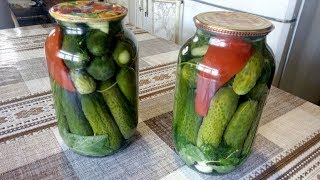 Вкусные Хрустящие маринованные огурцы , Самый Лёгкий рецепт без стерилизации !