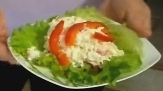 Салат из пекинской капусты и ананаса