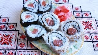 Суши дома Роллы рецепт в домашних условиях Как делать суши Суші Sushi Рис для суши Как готовить суши