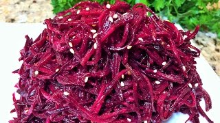 СВЁКЛА ПО- КОРЕЙСКИ . Корейский салат. Очень вкусно! Beet Korean style