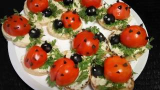 #Салат Божья коровка . Ladybug. Красивый и вкусный Новогодний салат.