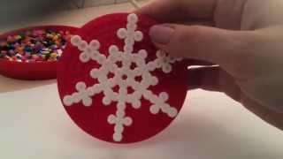 Cнежинка из пюсла бусин/Snowflake from PYSSLA