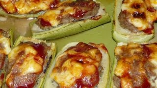 Фаршированные кабачки очень вкусные. Что приготовить на ужин, на обед быстро и вкусно?