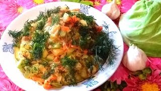 Легкий Вкусный УЖИН на скорую руку - тушеные кабачки со сметаной