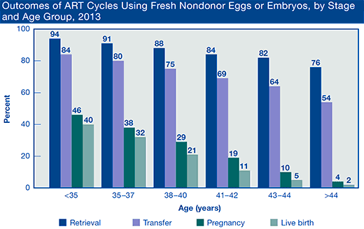 IVF success rates by age