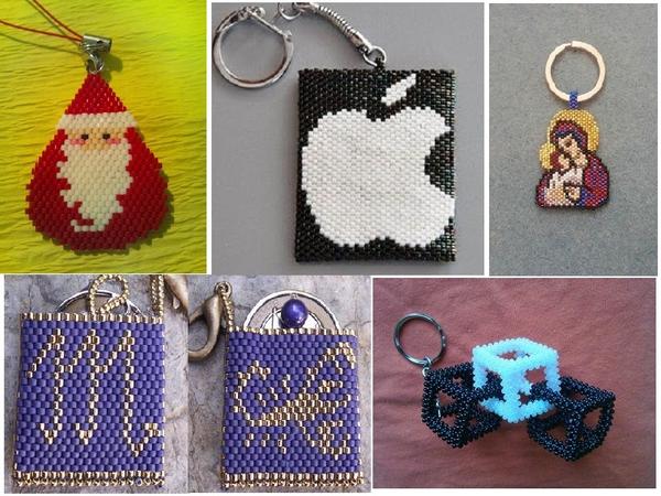 Брелоки из бисера
Фото сайта ru.pinterest.com