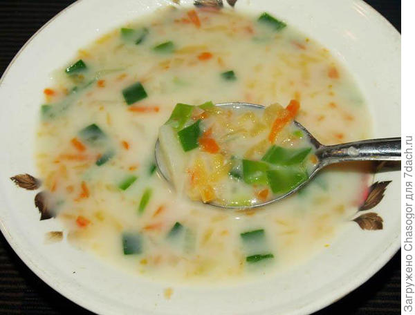 сырный суп с брюквой